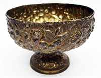 STERLING REPOUSSE FOOTED COMPOTE