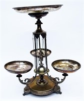 VICTORIAN SILVERPLATE EPERGNE
