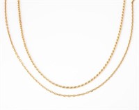 18KT YELLOW GOLD CHAINS (2)