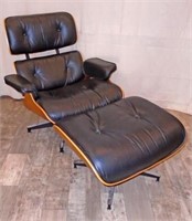 EAMES CHAIR AND OTTOMAN