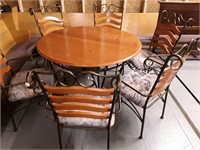 TABLE AND CHAIRS (SEE PICTURES FOR CONDITION)