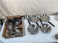 stainless pans & lids