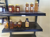 15 assorted jars of Honey