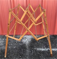 Antique fold out drying rack