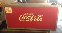 Vintage Coca Cola ice chest cooler w /opener