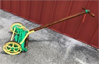 Vintage reel type push mower