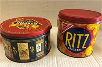 Quaker Oats collectible tin & Ritz cracker tin