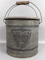 Vintage Falls City Minnow Bucket