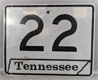 Decommissioned TN-22 Street Sign