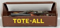 Vintage Tote-All Tool Box Full Of Tools
