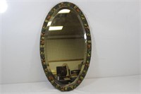Oval Pinecone & Leaves Mirror