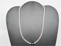 Rose Quartz & Sapphire Necklace