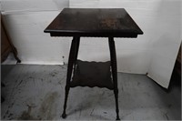 Antique Square Blackwood Side Table(18x18x29"H)