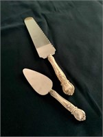 Sterling Handle Cake/Cheese Servers