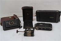 Vintage Cameras-Jiffy, Kodak, ACFA Plenex,Kodak