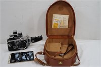 Vintage Bolex B8L Camera w/2 Lenses, Leather
