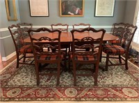 Duncan Phyfe Style Dining Table and Chair Set