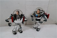 2 Buzz Light Year Robot Figures(1 missing foot)