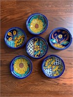 Mexican Pottery Salsa Bowl Set (5)