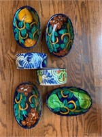 h/p Mexican Pottery - 6 Total Pcs