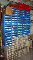 Various Stacking Parts Cabinets w/ Contents