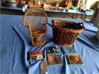 Basket, Doll Chair, CD's