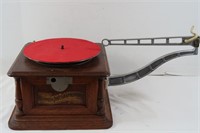 Antique Columbia Disc Graphophone(13x13x8 1/2")
