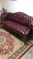 RED HICKORY LEATHER CO LEATHER SOFA