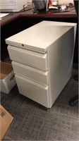 3 SMALL ROLLING FILE CABINETS