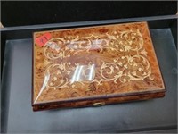 Laquer Italy Reuge Music Box jewelry box