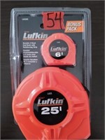 Lufkin Hi-Viz 2pc Ttape Measure Set ; 6' & 25'