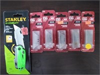 Stanley Hi-Vis Utility Knife & (5) 10PC Blades
