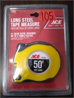 ACE Long Steel Tape Measure 50'