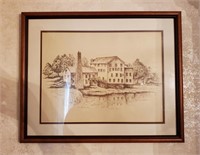 The Abbott Mill Signed Art Susan Chaffee