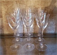 Iittala Crystal Stemware Wine Glass Set Of 9
