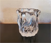 Iittala Crystal Vase Heavy Swirl Design