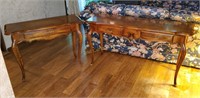 Nice Pair Of Ethan Allen Side & Sofa Tables