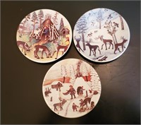 3 Arabia Finland Collector Plates Alarirsto