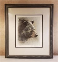Robert Bateman Black Bear Portrait Signed #D Litho