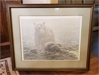 R. Bateman Framed Grizzly Signed #'D Print