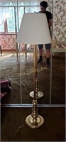 54" Tall Brass Floor Lamp