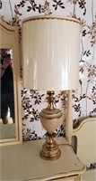 Ornate 39" Tall Brass Table Lamp