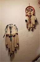 Pair Of Native Indian Style Suncatchers