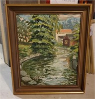Framed Vintage Original Oil Painting Signed