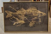 Large Framed Fish Artwork