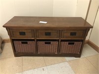 Shoe Bench with Drawers and Storage Space