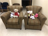 Reading Chairs with Stuffed Animals & Books