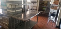 Stainless Steel Table with over shelf