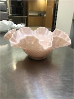 Fenton Pink Hobnail Bowl