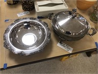 Silver Bowl & Chaffing Dish